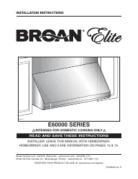 Broan E6036S
