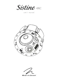 MartinLogan SISTINE4XC