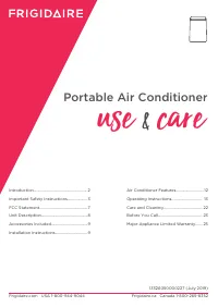 Frigidaire FHPW122AC1