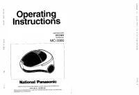 Panasonic MC-3300