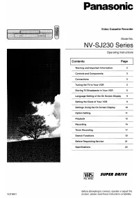 Panasonic NV-SJ230EU