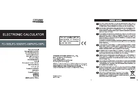 Citizen FC-100BL_GR_PK_PU