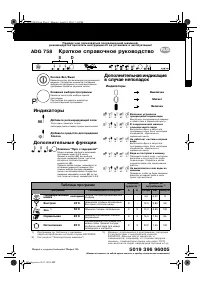 Whirlpool ADG 758(Краткое руководство)