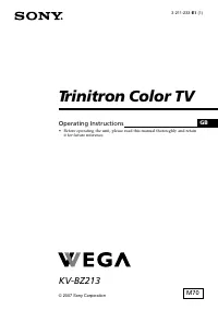 Sony KV-BZ213M70
