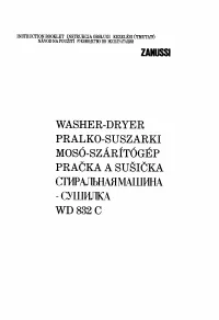 Zanussi WD 832 C