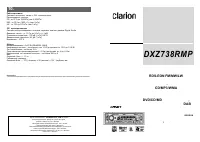 Clarion DXZ738RMP