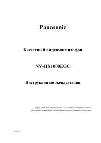 Panasonic NV-HS1000EGC