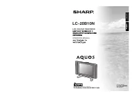 Sharp LC-20B10N