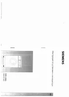 Siemens Siwamat WM 2085