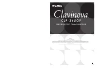 Yamaha CLP-265GP Clavinova