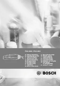 Bosch PHA 2661