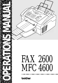Brother FAX 2600 ч.1