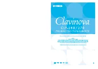 Yamaha CLP-280 Clavinova