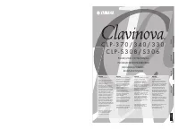 Yamaha CLP-S308 Clavinova
