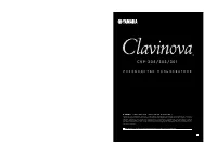 Yamaha CVP-305 Clavinova