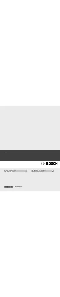 Bosch NKC801T14D