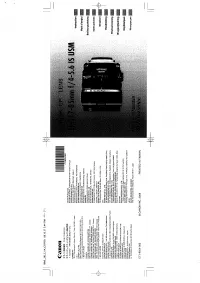 Canon EFS17-85 F4-5.6IS USM