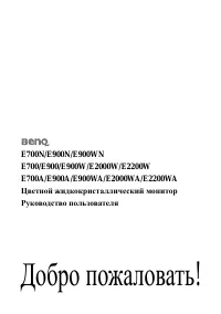 BenQ E900 (A) (N) (W)