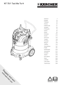Karcher NT 75/1 Tact Me Te H