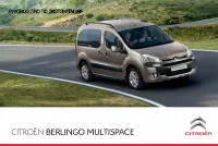 Citroen BERLINGO MULTISPACE 2013