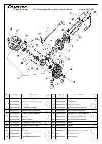 Champion GG950DC деталировка