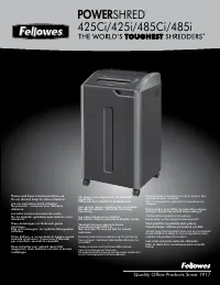 Fellowes PowerShred 485I FS 46995