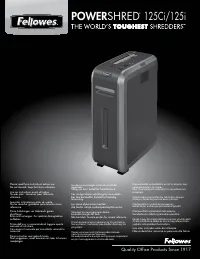 Fellowes PowerShred 125Сi FS 46120