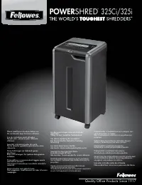Fellowes PowerShred 325Ci FS 46320