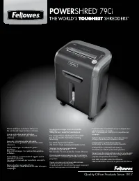 Fellowes 79Ci FS 46790