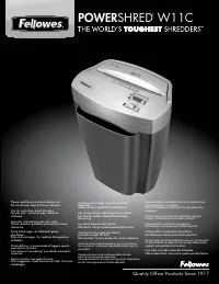 Fellowes W 11C FS 34526