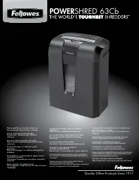 Fellowes 63Cb FS 46001