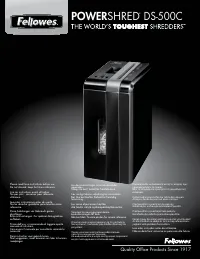 Fellowes Powershred DS 500C