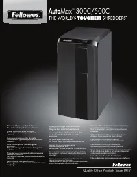 Fellowes AutoMax 500C fs 46521