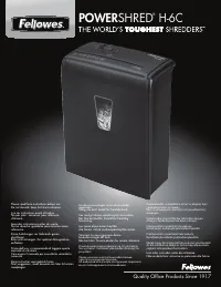 Fellowes H 6C fs 46822