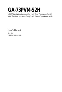Gigabyte GA 73PVM S2H rev 1 0