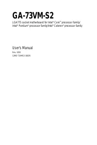 Gigabyte GA 73VM S2 rev 1 0