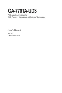 Gigabyte GA 770TA UD3 rev 1