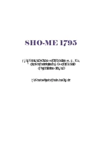 SHO-ME 1795