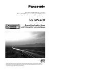 Panasonic CQ-DP153W