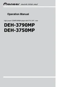 Pioneer DEH-3750MP / DEH-3790MP