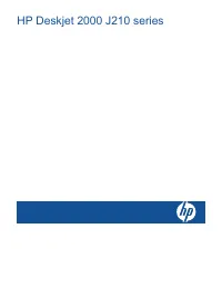HP DeskJet 2000 J210
