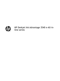 HP DeskJet Ink Advantage 3540