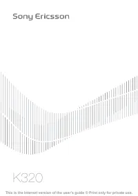 Sony Ericsson K320