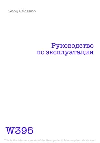 Sony Ericsson W395