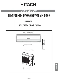 Hitachi RAK-70PPA / RAC-70WPA