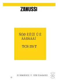 Zanussi TCS 170 T 