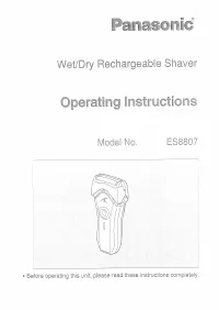 Panasonic ES 8807