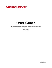 Mercusys MR30G AC1200 2xGE LAN 1xGE WAN