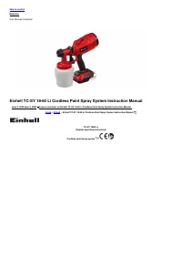 Einhell TC-SY 18/60 Li (4260025)