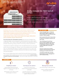 HP E Aruba Instant On 1930 48G 4SFP+ Switch (JL685A)